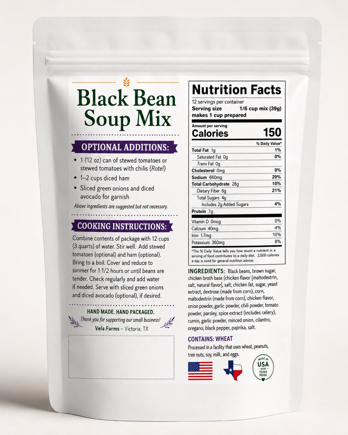 Black Bean Soup Mix